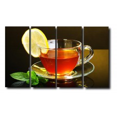 Модульная картина Чашка чая, 100х50 см.
