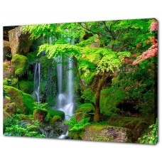 Картина на холсте Водопад в джунглях