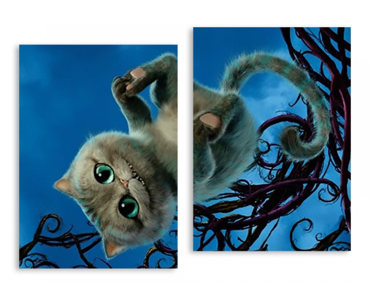 Модульная картина Чеширский кот, 90х67 см.