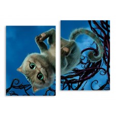 Модульная картина Чеширский кот, 90х67 см.