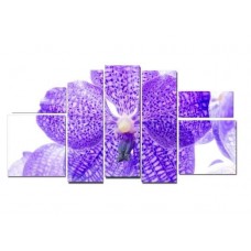 Модульная картина Фиолетовый цветок, 190х110 см.