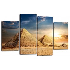 Модульная картина Пирамиды, 125х80 см.