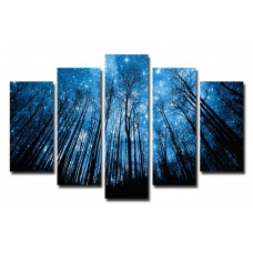Модульная картина Звездная ночь, 135х80 см.