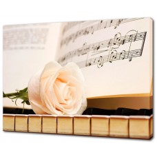 Картина на холсте Роза на пианино