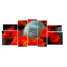 Модульная картина Колючий цветок, 190х110 см.