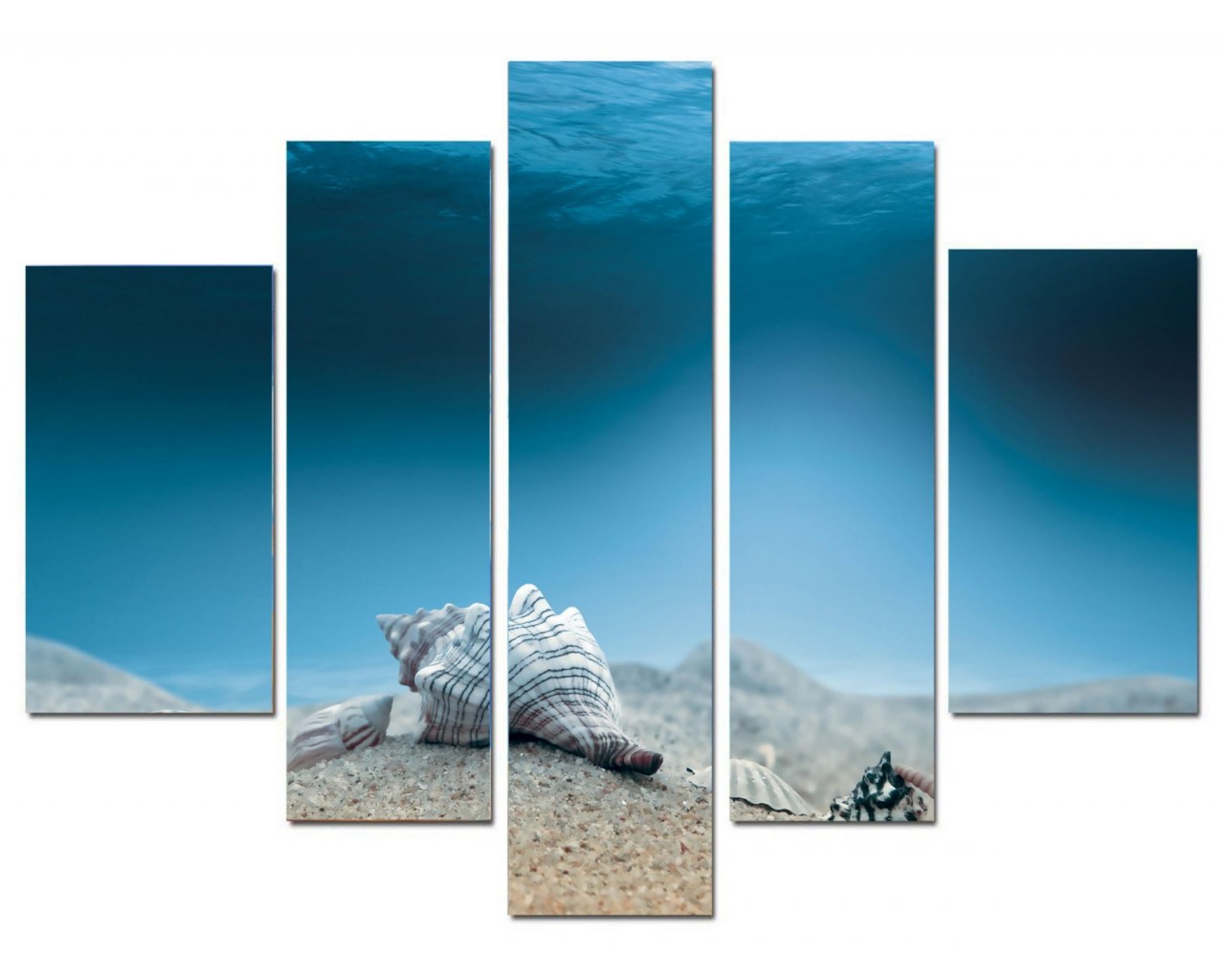 Модульная картина Морское дно, 135х80 см.