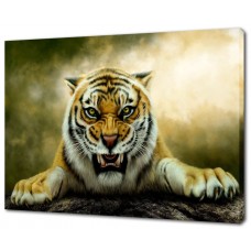 Картина на холсте Свирепый тигр